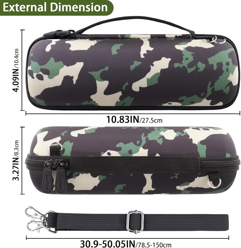 Aenllosi حافظة صلبة لمكبر الصوت بلوتوث JBL Flip 7/ Flip 6/ Flip 5 مع حزام كتف قابل للتعديل، تمويه (حافظة فقط) - Image 5